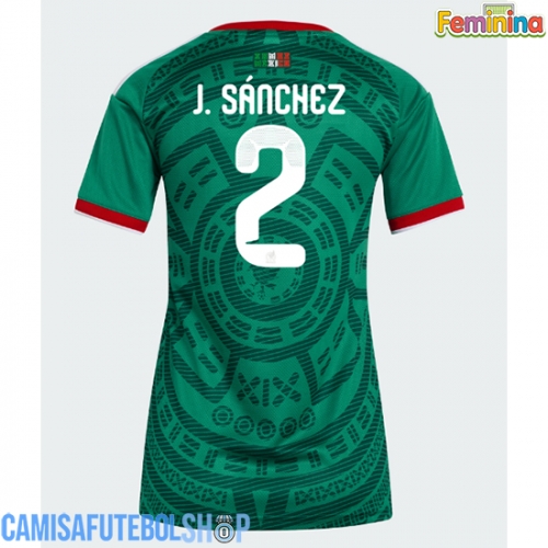 Camisa de time de futebol México Jorge Sanchez #2 Replicas 1º Equipamento Feminina Mundo 2026 Manga Curta